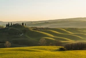 tuscany, sun, hills